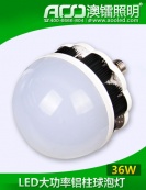 LED大功率铝柱球泡灯36W