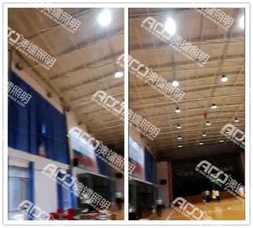（8米室内体育馆-100W工矿灯）内蒙古鄂尔多斯市准格尔旗第十中学体育场馆照明改造